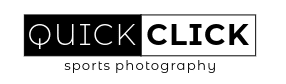 quick click sports photography black logo